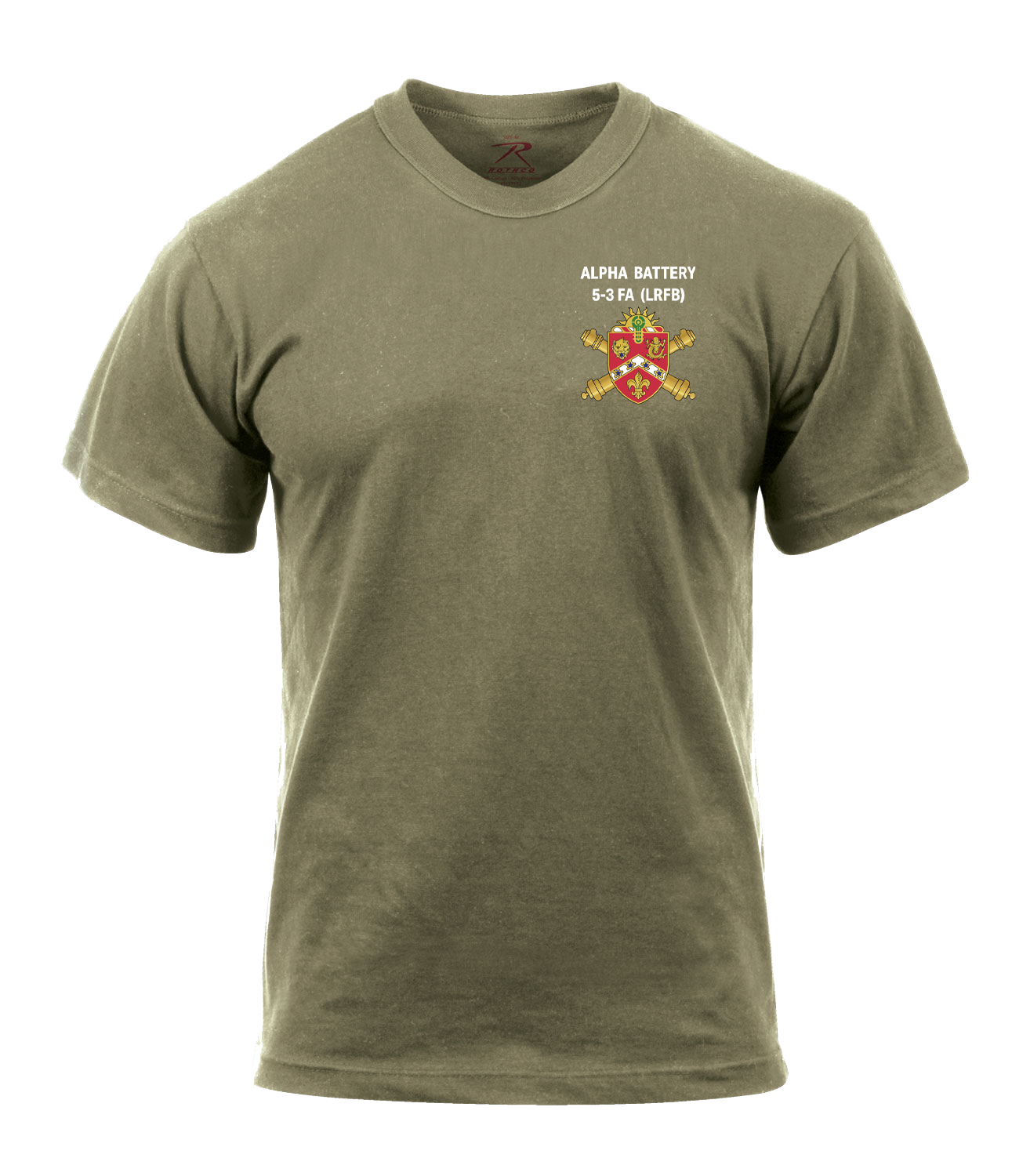 Alpha Battery 5-3 FA AR 670-1 Coyote Brown T-Shirt