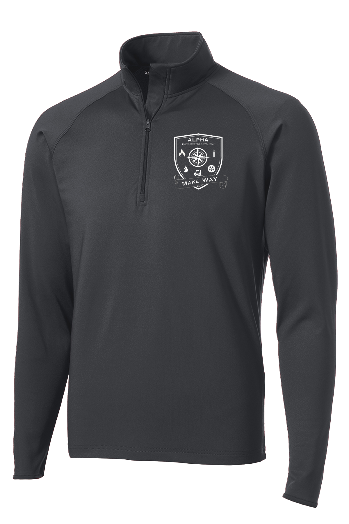 Alpha Company 1163D SPT BN 1/2 Zip Raglan Performance Pullover