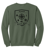 Alpha Company 1163D TF SPT BN Blend Crewneck Sweatshirt