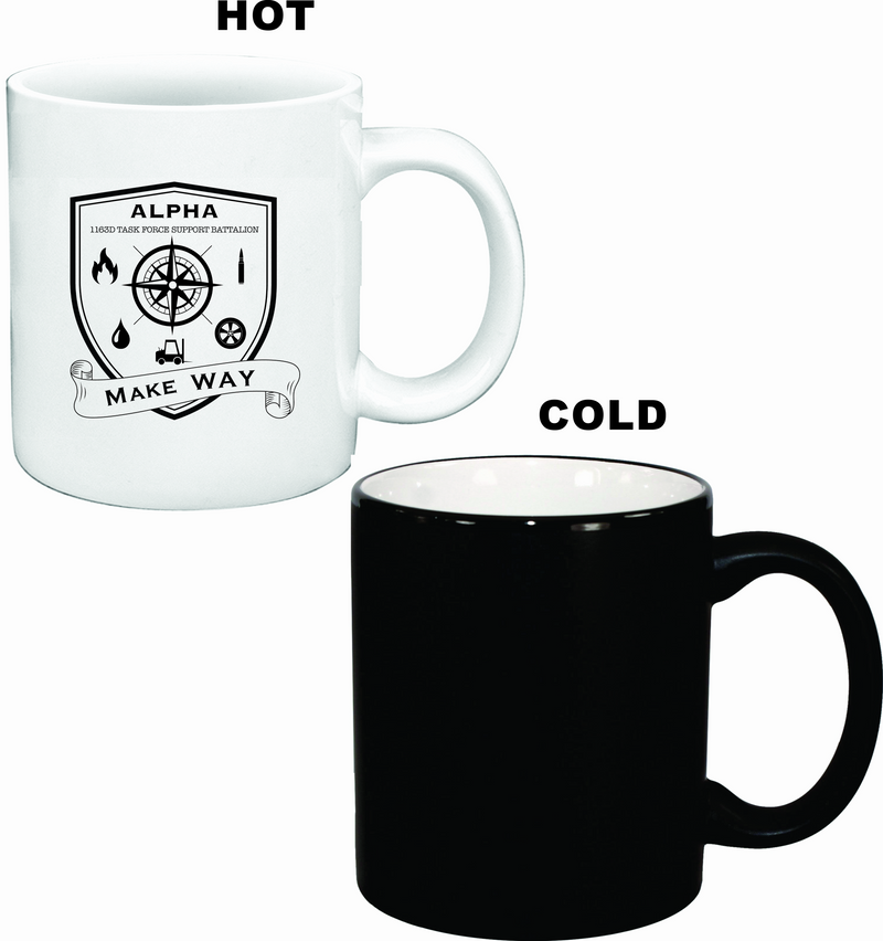 Alpha Company 1163D TF SPT BN Logo Appearing Coffee Mug