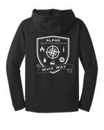 Alpha Company 1163D TF SPT BN Fleece Hooded Pullover with Left Sleeve Print