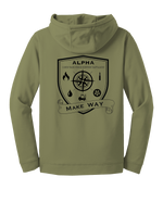 Alpha Company 1163D TF SPT BN Fleece Hooded Pullover with Left Sleeve Print