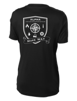 Alpha Company 1163D TF SPT BN Ladies Competitor Tee with Left Sleeve Print