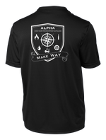 Alpha Company 1163D TF SPT BN Competitor Tee with Left Sleeve Print