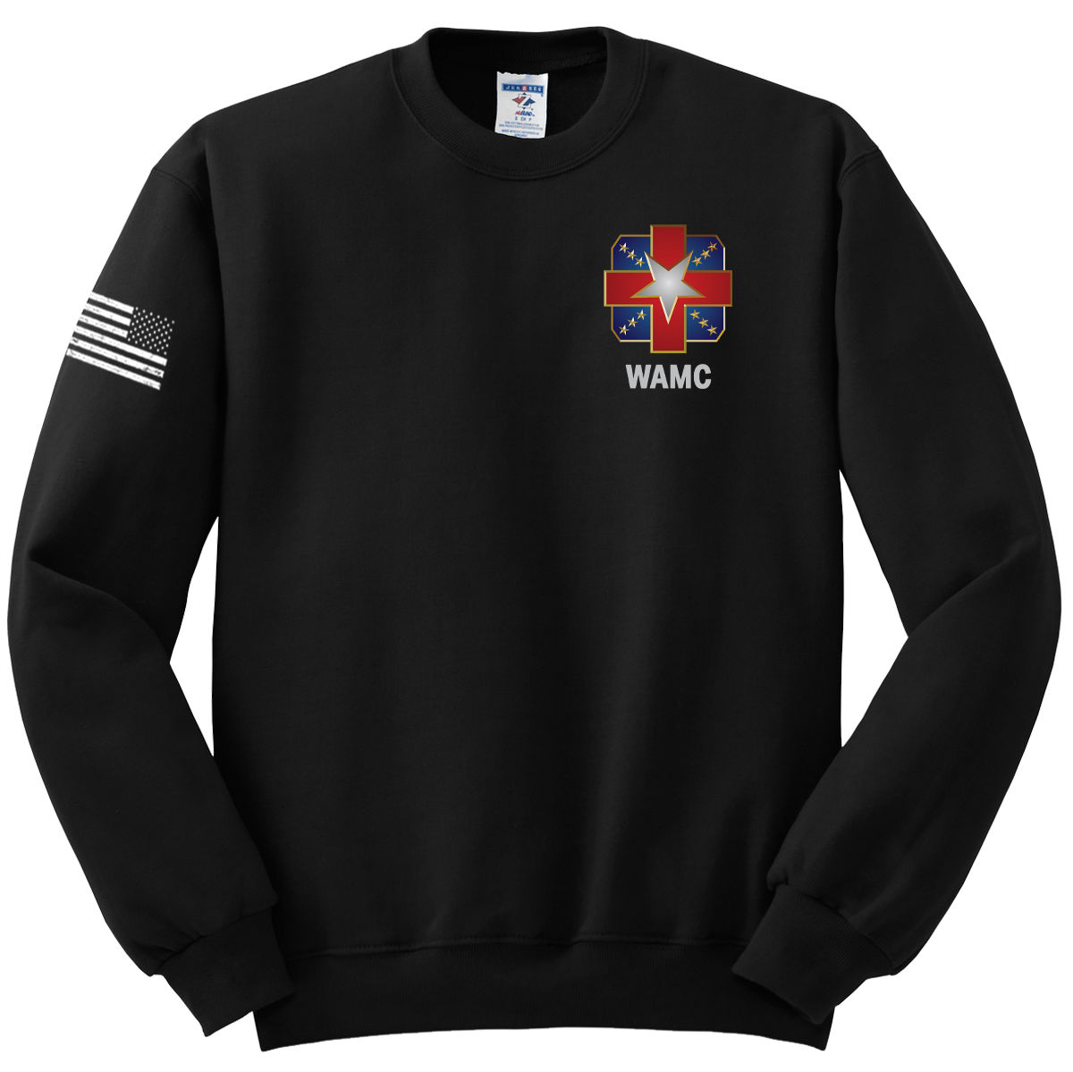 Alpha Company MRB Blend Crewneck Sweatshirt with Right Sleeve Flag