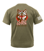 Alpha Company MRB AR 670-1 Coyote Brown T-Shirt with Right Sleeve Flag