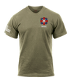 Alpha Company MRB AR 670-1 Coyote Brown T-Shirt with Right Sleeve Flag