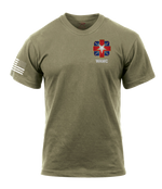 Alpha Company MRB AR 670-1 Coyote Brown T-Shirt with Right Sleeve Flag