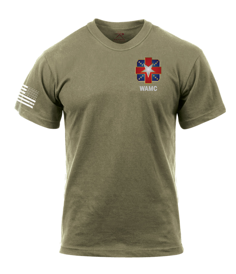 Alpha Company MRB AR 670-1 Coyote Brown T-Shirt with Right Sleeve Flag