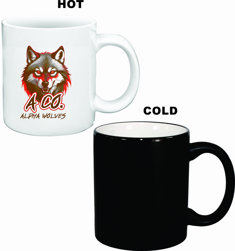 Alpha Company MRB Logo Appearing Coffee Mug