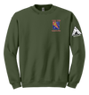 Alpha Company 1163D TF SPT BN Blend Crewneck Sweatshirt with Left Sleeve Print