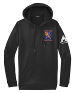 Alpha Company 1163D TF SPT BN Fleece Hooded Pullover with Left Sleeve Print