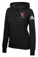Alpha Company 1163D TF SPT BN Ladies Poly/Cotton Blend Hoodie with Left Sleeve Print