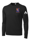 Alpha Company 1163D TF SPT BN Long Sleeve Competitor Tee with Left Sleeve Print