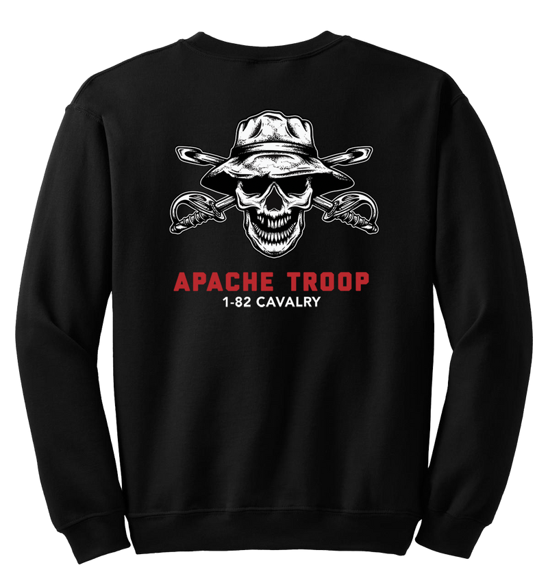 Apache Troop 1-82 CAV Blend Crewneck Sweatshirt