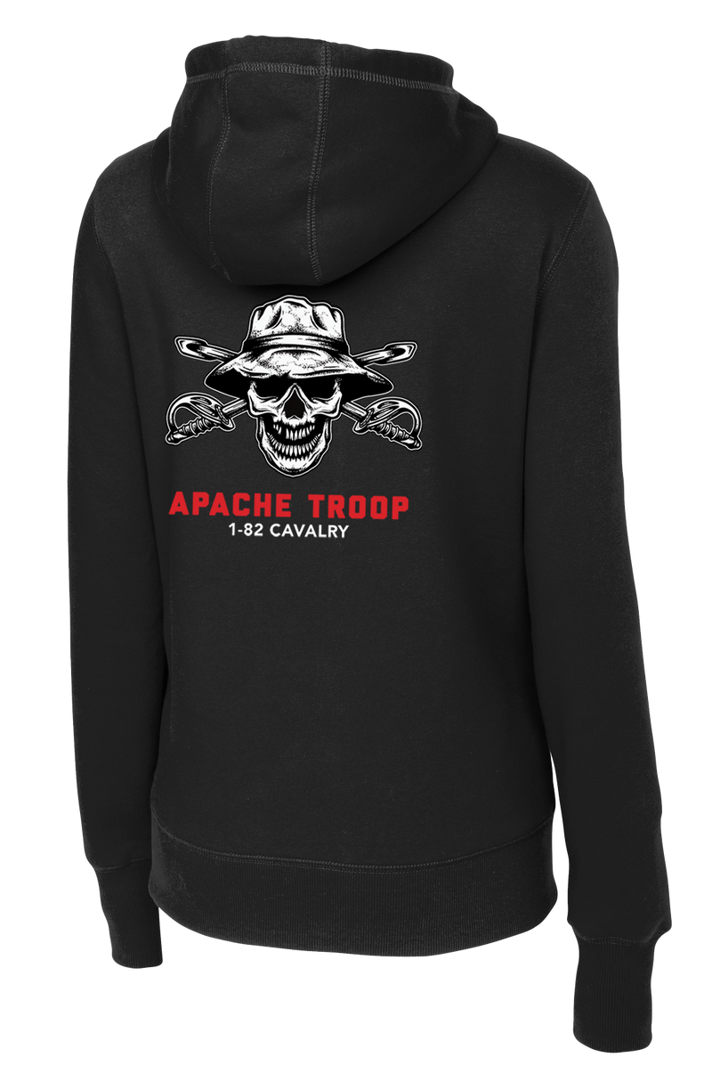 Apache Troop 1-82 CAV Ladies Poly/Cotton Blend Hoodie