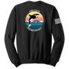 A Battery 1-37 FA Blend Crewneck Sweatshirt with Two Sleeve Print