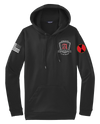 A Battery 1-37 FA Fleece Hooded Pullover with Two Sleeve Print