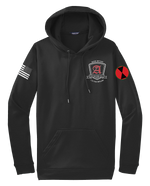 A Battery 1-37 FA Fleece Hooded Pullover with Two Sleeve Print