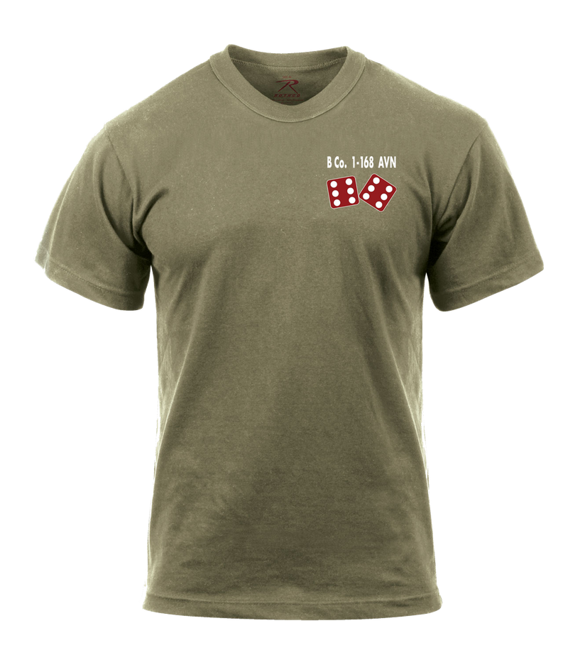 B Co. 1-168 AVN AR 670-1 Coyote Brown T-Shirt