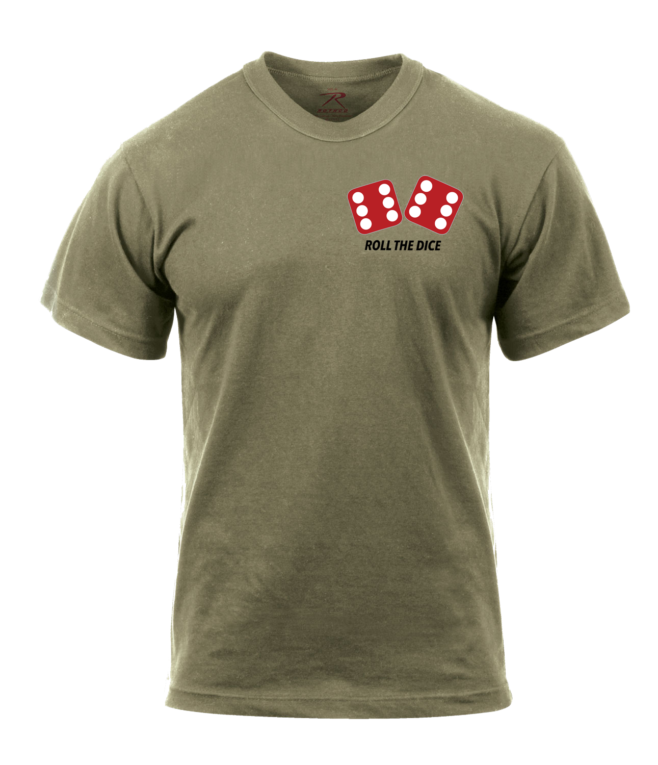 B Co. 1-168 AVN AR 670-1 Coyote Brown T-Shirt - Chinook Design - Black Lettering on Front