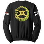 B Troop 2-13 CAV Blend Crewneck Sweatshirt with Two Sleeve Print