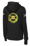 B Troop 2-13 CAV Ladies Poly/Cotton Blend Hoodie with Two Sleeve Print