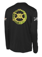 B Troop 2-13 CAV Long Sleeve Competitor Tee with Two Sleeve Print