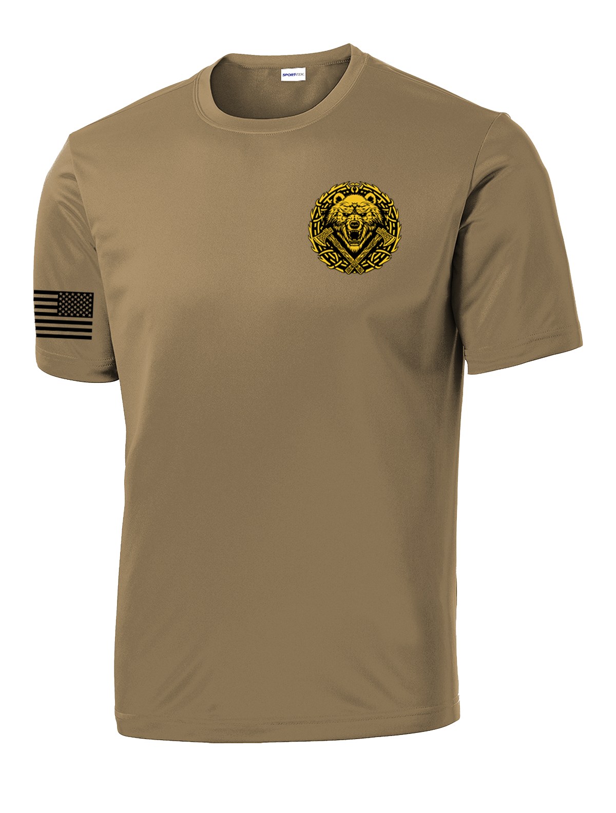 Braves Company 4-23 Infantry Competitor Tee with Right Sleeve Flag - 1st PLT “NIGHT SHIFT”