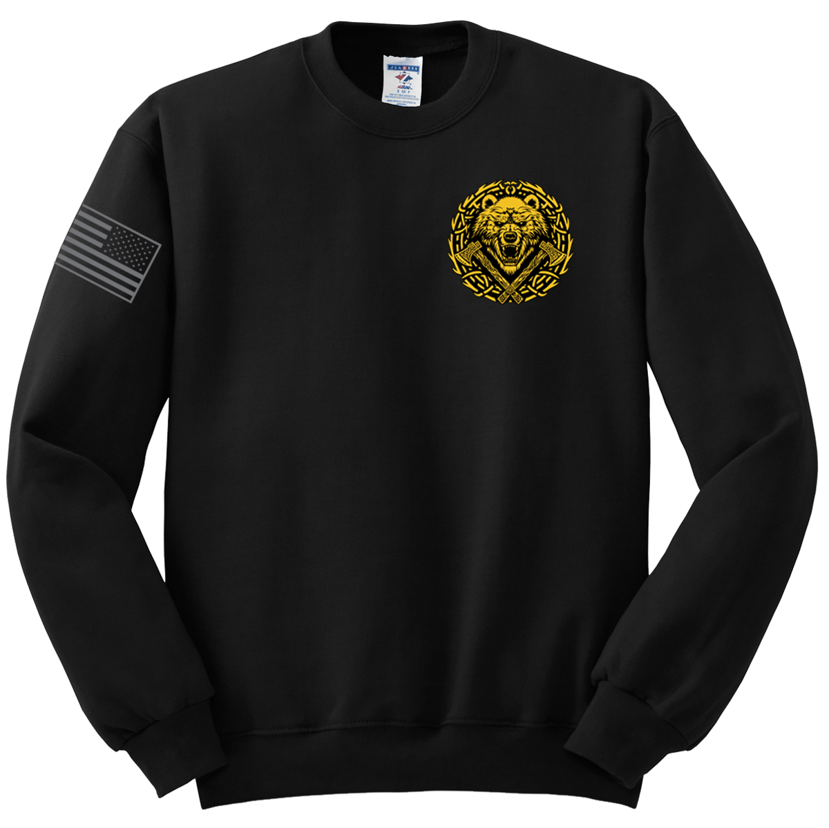 Braves Company 4-23 Infantry Blend Crewneck Sweatshirt with Right Sleeve Flag