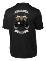 Bravo Battery 2-82 FA Competitor Tee with Greywolf on Left Sleeve