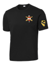 Bravo Battery 2-82 FA Competitor Tee with Greywolf on Left Sleeve