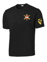 Bravo Battery 2-82 FA Competitor Tee with Greywolf on Left Sleeve