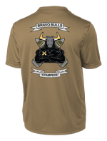 Bravo Battery 2-82 FA Competitor Tee with Greywolf on Left Sleeve