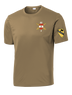 Bravo Battery 2-82 FA Competitor Tee with Greywolf on Left Sleeve