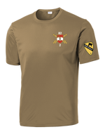 Bravo Battery 2-82 FA Competitor Tee with Greywolf on Left Sleeve