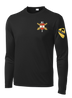 Bravo Battery 2-82 FA Long Sleeve Competitor Tee with Greywolf on the Left Sleeve