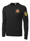 Bravo Battery 2-82 FA Long Sleeve Competitor Tee with Greywolf on the Left Sleeve