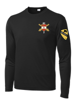 Bravo Battery 2-82 FA Long Sleeve Competitor Tee with Greywolf on the Left Sleeve