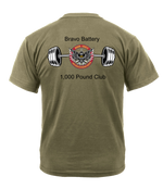 Bravo Battery 5-3 FA AR 670-1 Coyote Brown T-Shirt 1000 LB Club