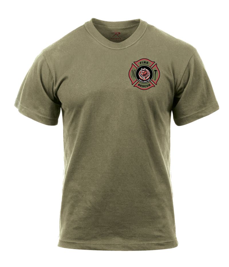 286th Engineer Detachment 100% Cotton AR 670-1 Coyote Brown T-Shirt