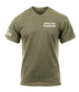 CI PLT C Co 502d IEW BN AR 670-1 Coyote Brown T-Shirt with Flag on Right Sleeve