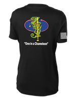 CI PLT C Co 502d IEW BN Ladies Competitor Tee with Flag on the Right Sleeve