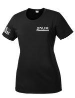 CI PLT C Co 502d IEW BN Ladies Competitor Tee with Flag on the Right Sleeve