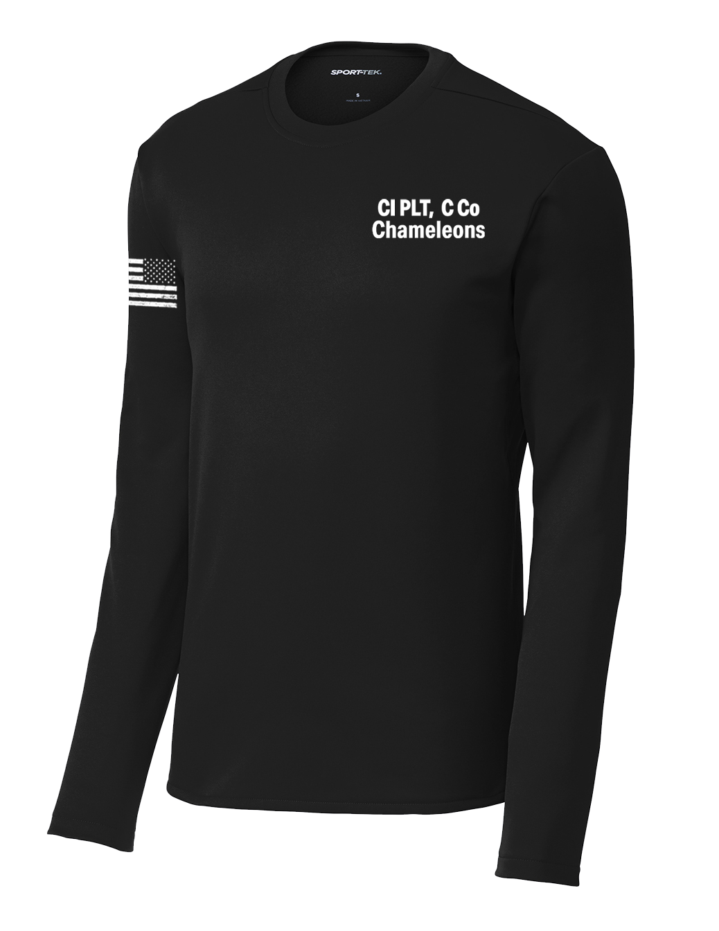 CI PLT C Co 502d IEW BN Fleece Pullover Crew with Flag on Right Sleeve