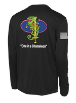 CI PLT C Co 502d IEW BN Long Sleeve Competitor Tee with Flag on Right Sleeve