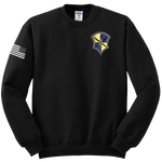 Capabilities Protection Detachment Blend Crewneck Sweatshirt with Right Sleeve Flag - Black