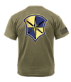 Capabilities Protection Detachment AR 670-1 Coyote Brown T-Shirt with a Right Sleeve Flag