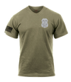 Capabilities Protection Detachment AR 670-1 Coyote Brown T-Shirt with a Right Sleeve Flag