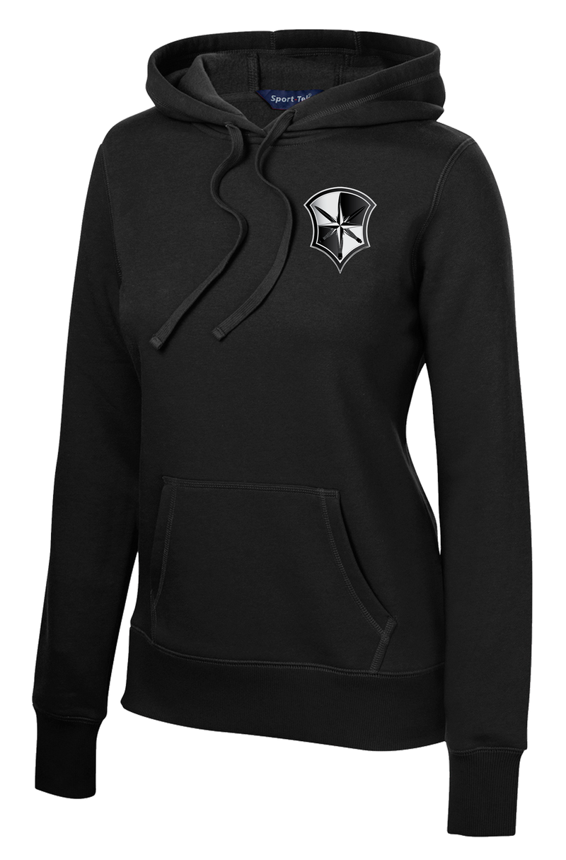 Capabilities Protection Detachment Ladies Poly/Cotton Blend Hoodie with Right Sleeve Flag - Black